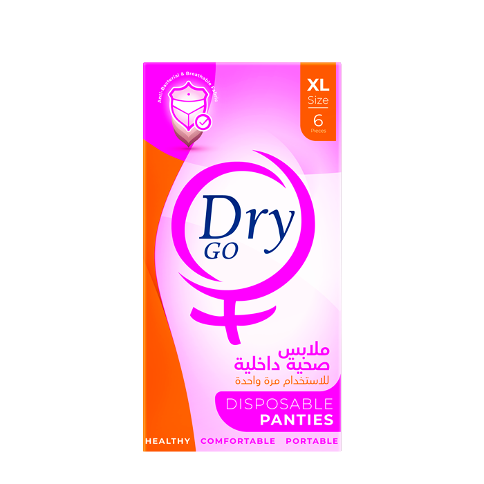 Dry Go Disposable Panties, 6 Pieces, Size XL