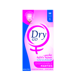 [13301] Dry Go Disposable Panties, 6 Pieces, Size M