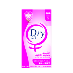 [13304] Dry Go Disposable Panties, 5 Pieces, Size 2XL