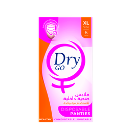 [13303] Dry Go Disposable Panties, 6 Pieces, Size XL