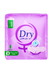 [13601] Dry Maxi Thick Pads, 9 Pads, LONG