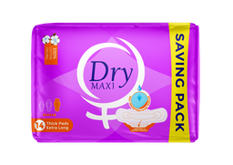 [13614] Dry Maxi, SAVING PACK 14 Pads, EXTRA LONG